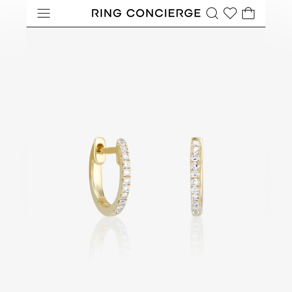 Ring Concierge Diamond Huggie Earring (single)